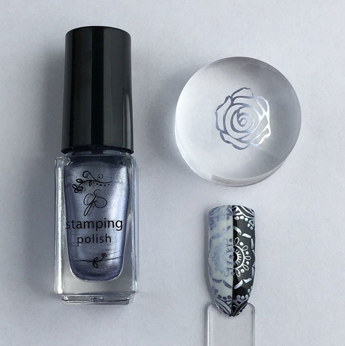 #047 Lilac Ice | Clear Jelly Stamping Polish