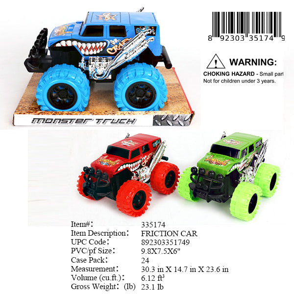 9.8X7.5X6"F/P MONSTER TRUCK