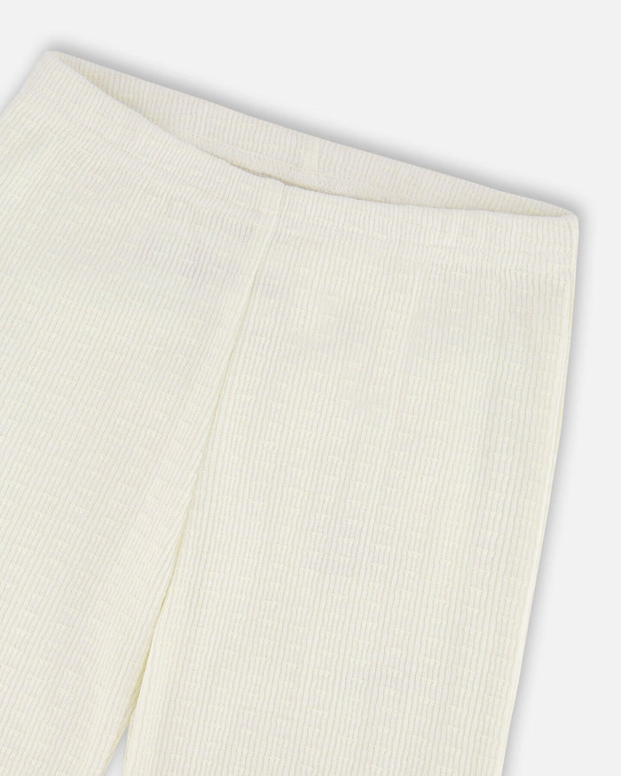 Crinkle Jersey Leggings Off White-3