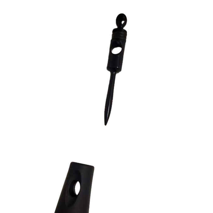 RED BEAUTY by KISS small thermal round brush black handle with vent hole and removable pointed end