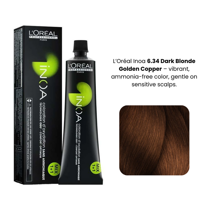 Inoa 6.34 Dark Blonde With Copper Gold 50Ml
