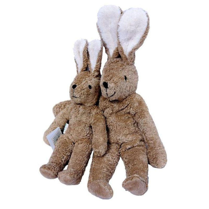 Senger Organic Cotton Rabbit, Beige (2 Sizes) - cotton, wool Stuffed Animals for open-ended play - Size: 12"