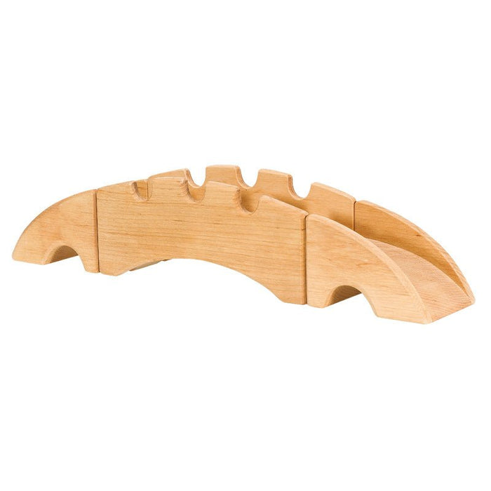 Ostheimer Wharf and Ramp Set - wood, natural Castle for open-ended play - Title: Default Title