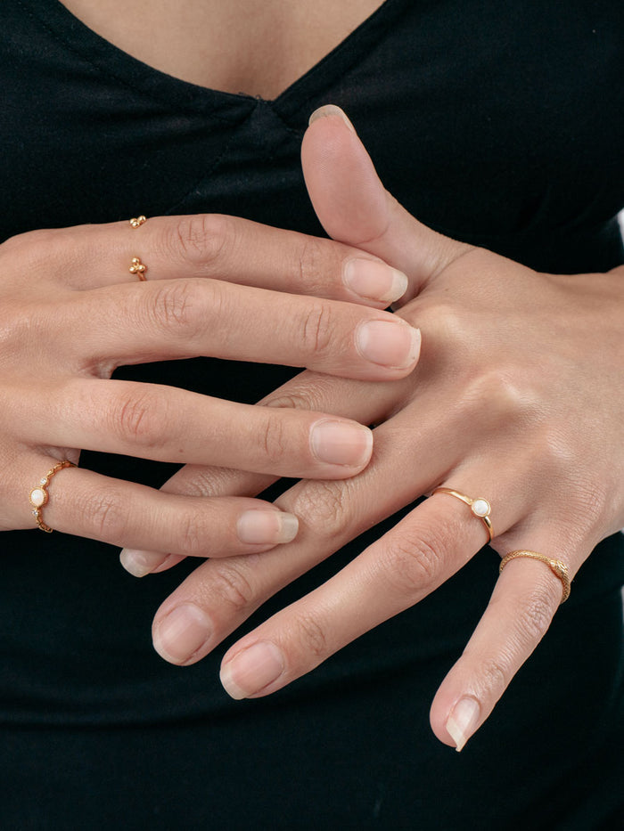 Sterling Silver Snake Ring | Gold-Image 2