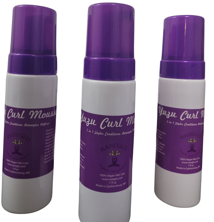 Yuzu Curl Mousse - RareGlo Organic Shea Products