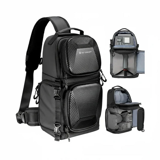 10L Hardshell Camera Sling Bag – Waterproof Crossbody Backpack for DSLR & Mirrorless Cameras