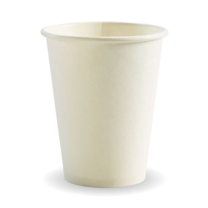 12oz/390mL (90mm) White Single Wall BioCup - 1000pcs/ctn - TEM IMPORTS™