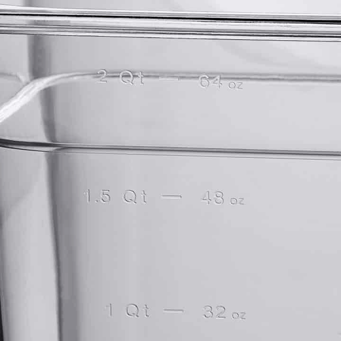 1/3 Size Clear Polycarbonate Food Pan - 100mm