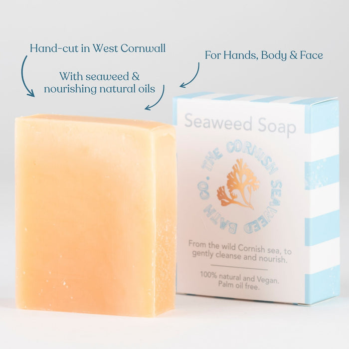 140g Pure Seaweed Soap - The Cornish Seaweed Bath Co.