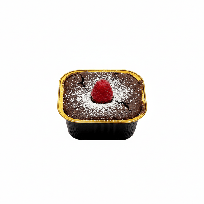 170mL Square Aluminium Ribbed Wall Foil Cake Tin - Black&Gold Series - TEM IMPORTS™