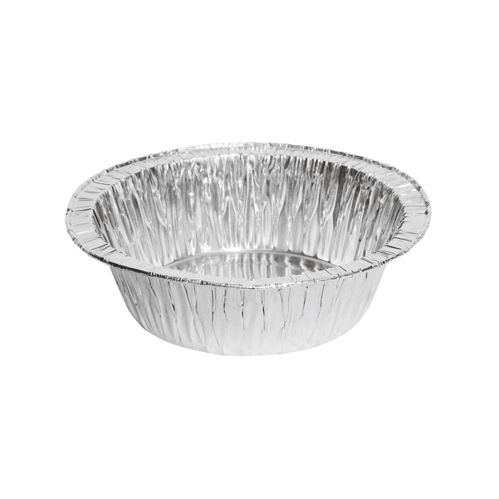 200mL Single Serve Round Base Foil Pie Case - 2000/CTN - TEM IMPORTS™
