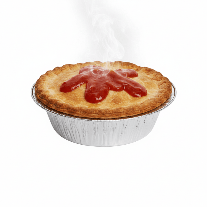 200mL Single Serve Round Base Foil Pie Case - 2000/CTN - TEM IMPORTS™