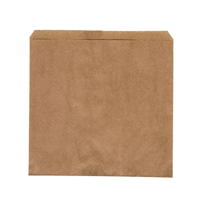 Flat Paper Bag Brown Size #2 Square- 500/PK
