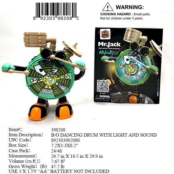 7.2X3.3X8.2"B/O IC DANCING MR. JACK