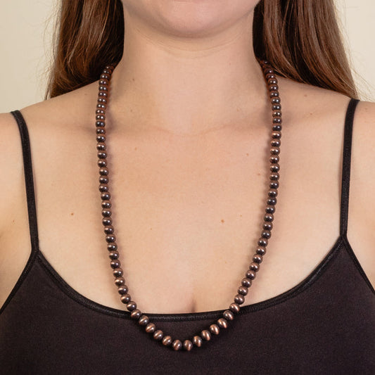 92153 - Western Pearl Necklace - Copper