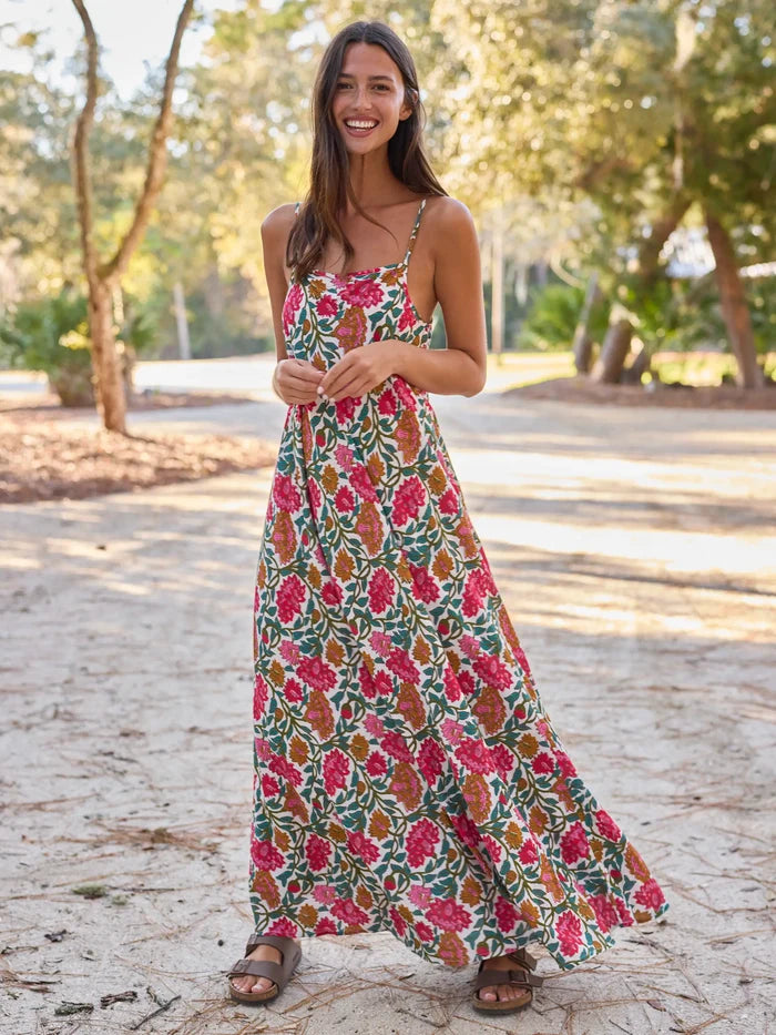 Amellia Maxi Dress - Lush Zinnias-view 4