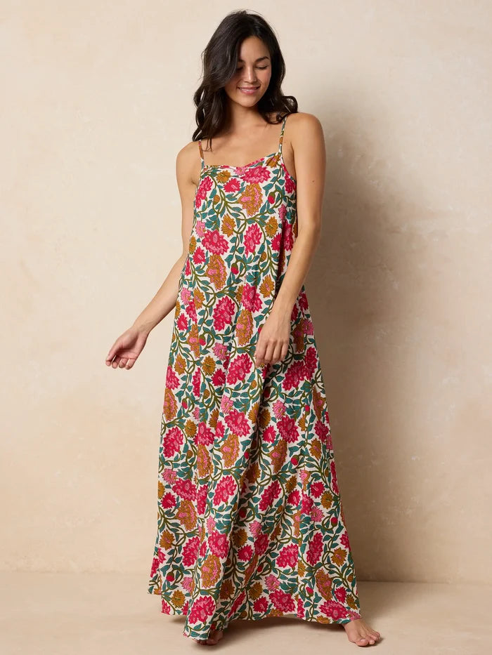 Amellia Maxi Dress - Lush Zinnias-view 6