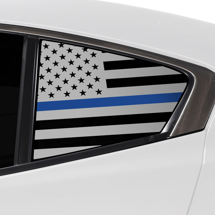 Quarter Window American Flag Vinyl Decal Stickers Fits Mazda 3 Sedan 2019 - 2025 - Bogar Tech Designs