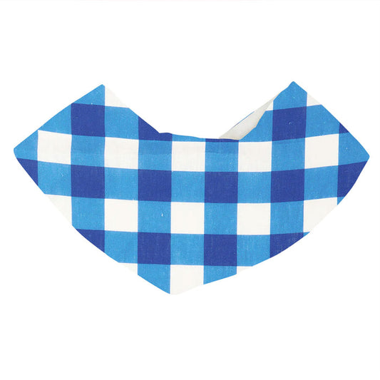 Annabel Trends Bandana Bib - Cobalt Check