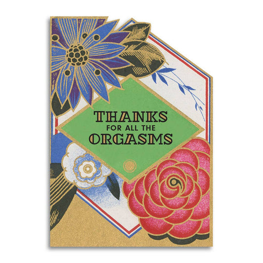 Anniversary Love Card - Thanks for All the Orgasms