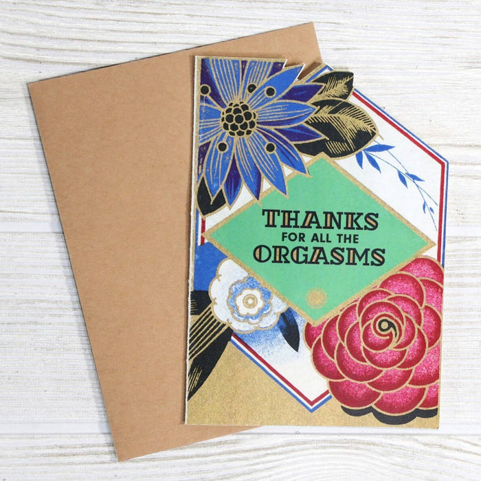 Anniversary Love Card - Thanks for All the Orgasms
