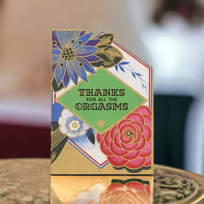 Anniversary Love Card - Thanks for All the Orgasms