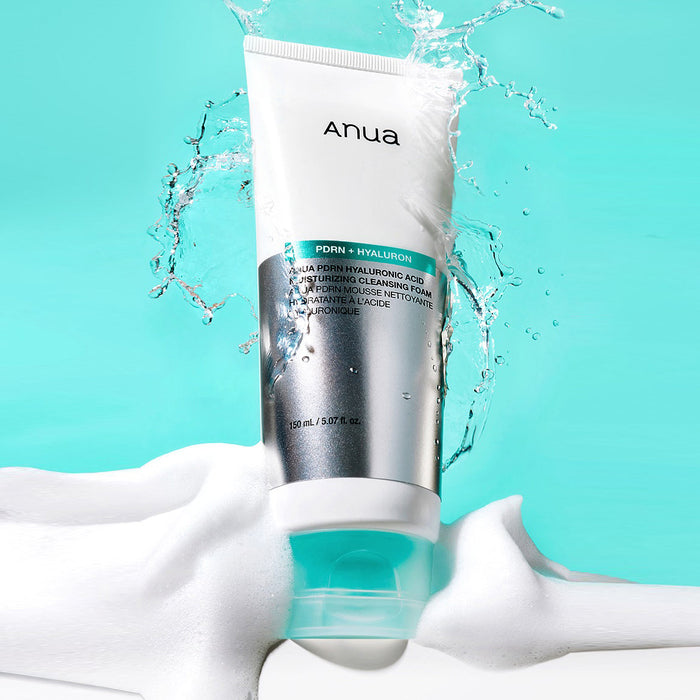 Anua PDRN Hyaluronic Acid Moisturizing Cleansing Foam 150ml - DOKAN
