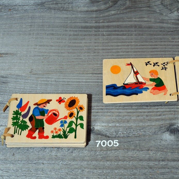 Atelier Fischer Wooden Book: Garden - wood for open-ended play - Title: Default Title