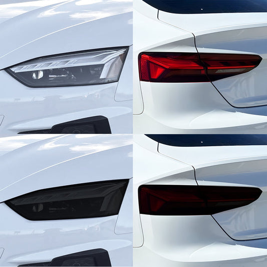 Fits Audi A5 Sportback 2018-2024 Full Headlight Taillight Precut Smoked PPF Tint Kit Film Overlay  - Bogar Tech Designs