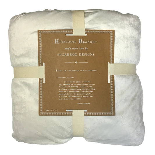 Beautiful Darling (Audrey Hepburn) Large Heirloom Blanket