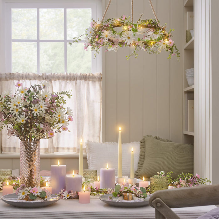 Blush Textured Glass Vase