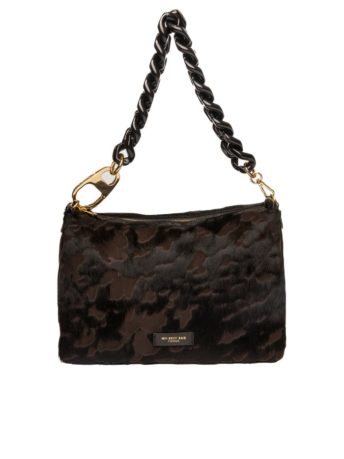 MY-BEST BAG borsa a spalla reflex testa di moro 1021 REFLEX-CHOCOLATE