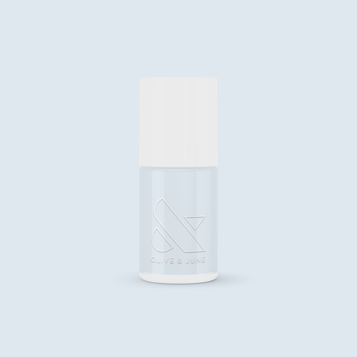 BP gel polish bottle in a pastel icy light blue shade for a fresh and long-lasting at-home manicure