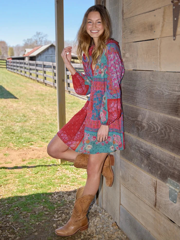 Camille Mini Dress - Jewel Positano Scarf-view 3