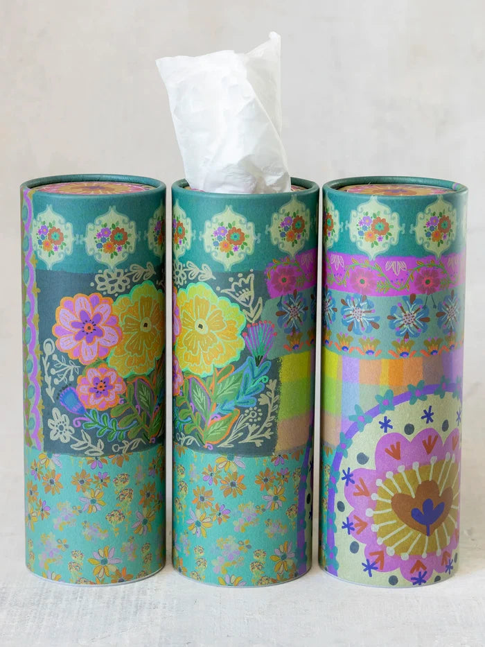 Car Tissues, Set of 3 - Floral Patchwork-view 2