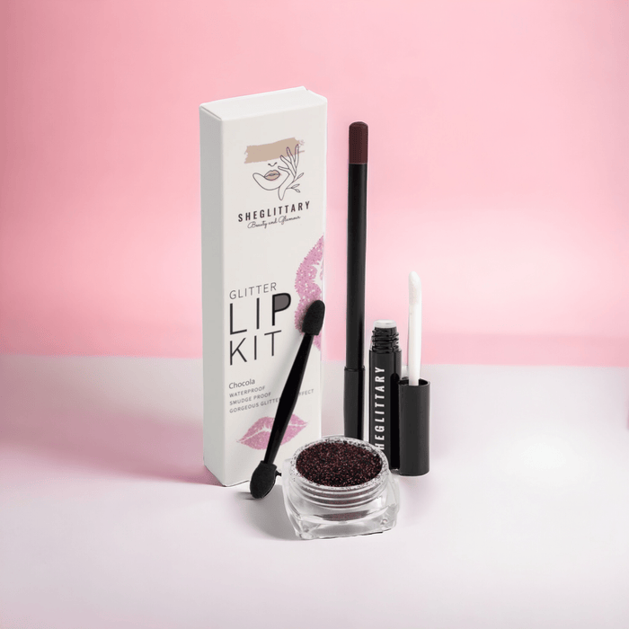 Chocola Glitter Lip Kit - SHEGLITTARYChocola Glitter Lip KitSHEGLITTARY