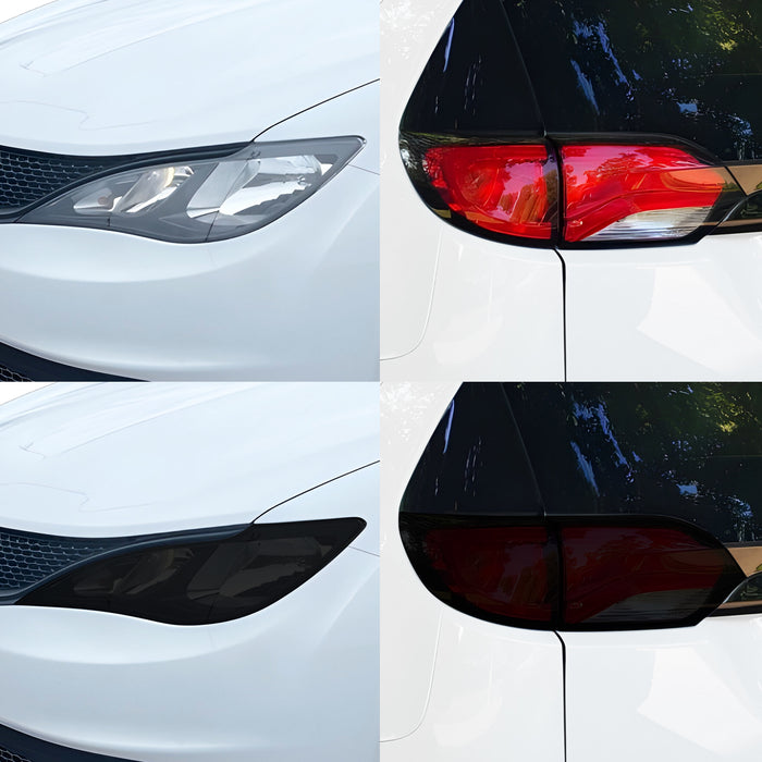 Fits Chrysler Voyager 2020-2025 Full Headlight Taillight Precut Smoked PPF Tint Kit Film Overlay  - Bogar Tech Designs