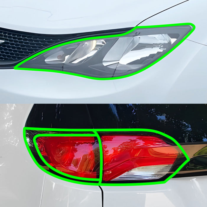 Fits Chrysler Voyager 2020-2025 Full Headlight Taillight Precut Smoked PPF Tint Kit Film Overlay  - Bogar Tech Designs
