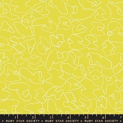 Citron - Walnut Abstract - Memento - Fat Quarter