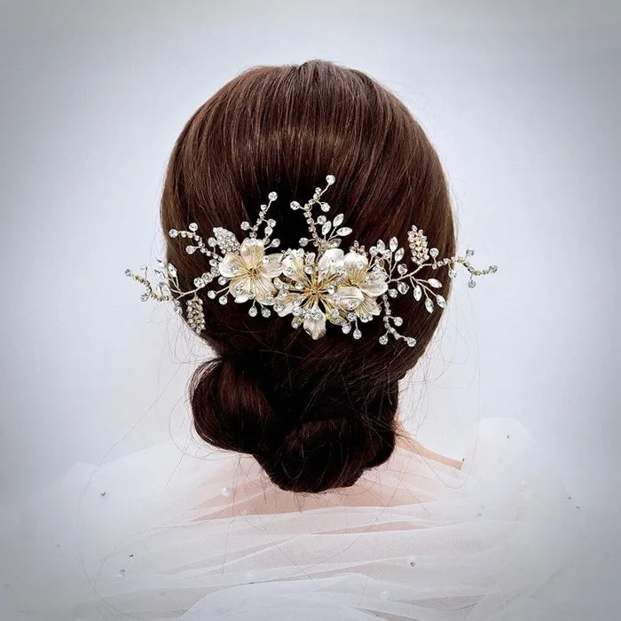 Wedding Hair Accessories - Crystal Bridal Hair Comb - Available in Gold and Silver