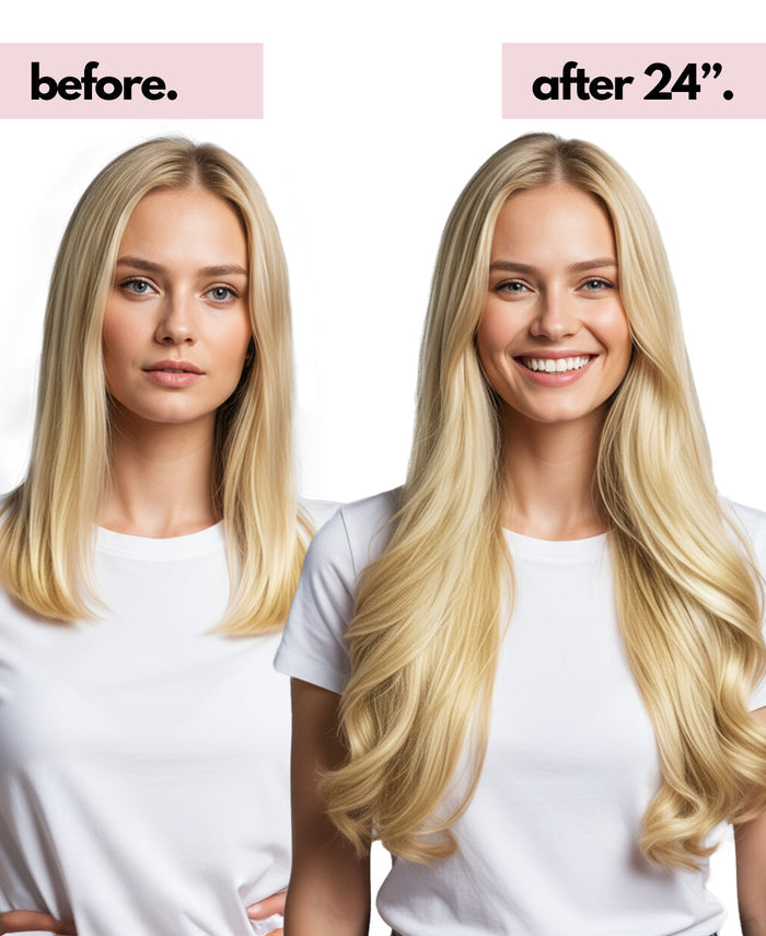 clip-in hair extensions dirty blonde.