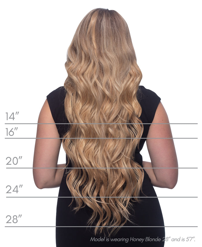clip-in hair extensions dirty blonde.