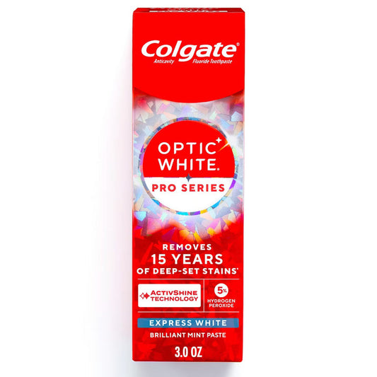 Colgate Optic White Pro Series Express White Toothpaste with 5% Hydrogen Peroxide