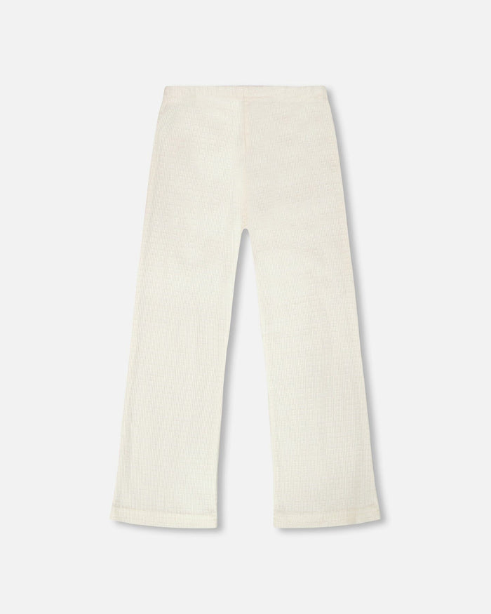 Crinkle Jersey Leggings Off White-2