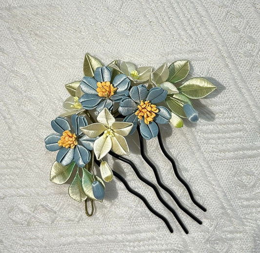 Daisy Bespoke Hairpin - Silk Hairpin(Chanhua)