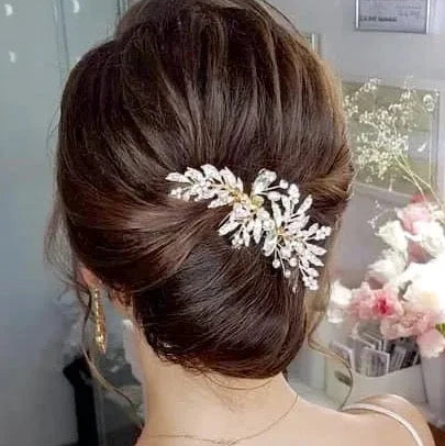 Wedding Hair Accessories - Pearl and Crystal Bridal Hair Comb - Available in Gold and Silver