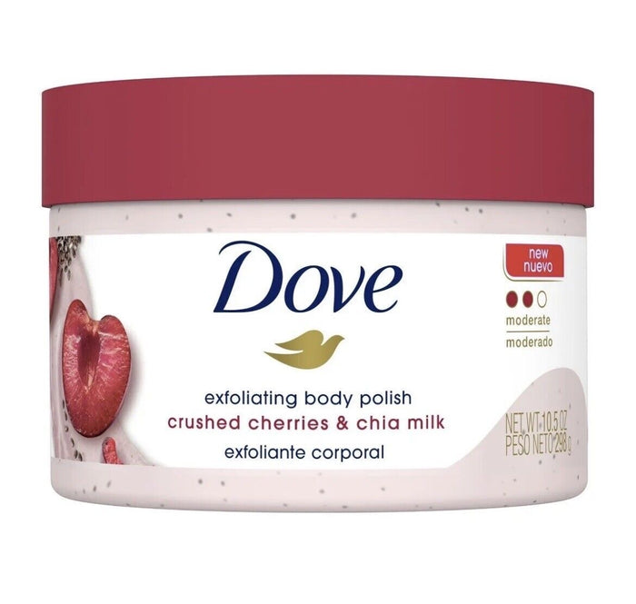 Dove Exfoliating Body Polish – Crushed Cherries & Chia Milk