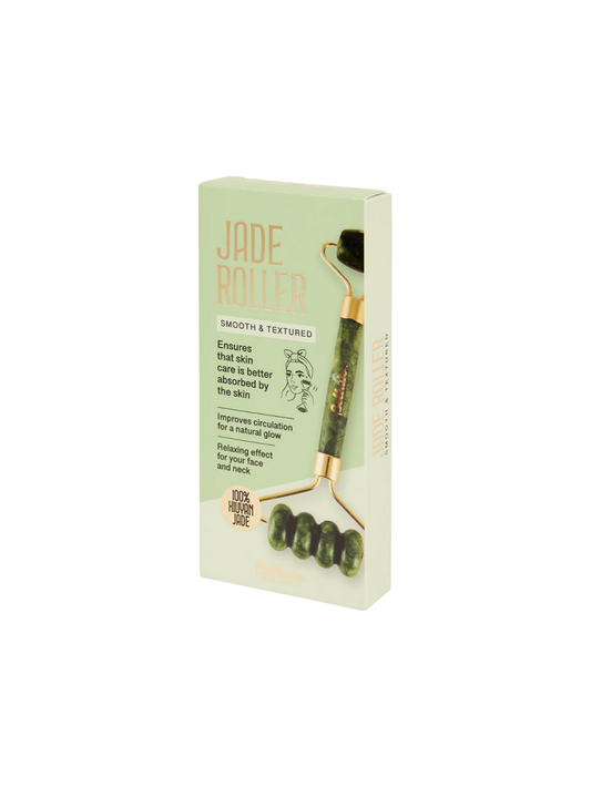 Dual Jade Roller – Smooth & Textured 100% Xiuyan Stone