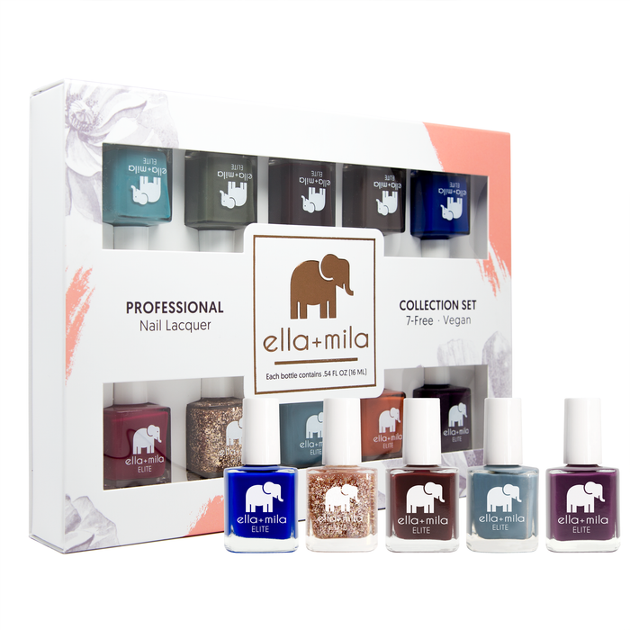 ELITE Collection 10-pack nail polish set in its gift box – ella+mila