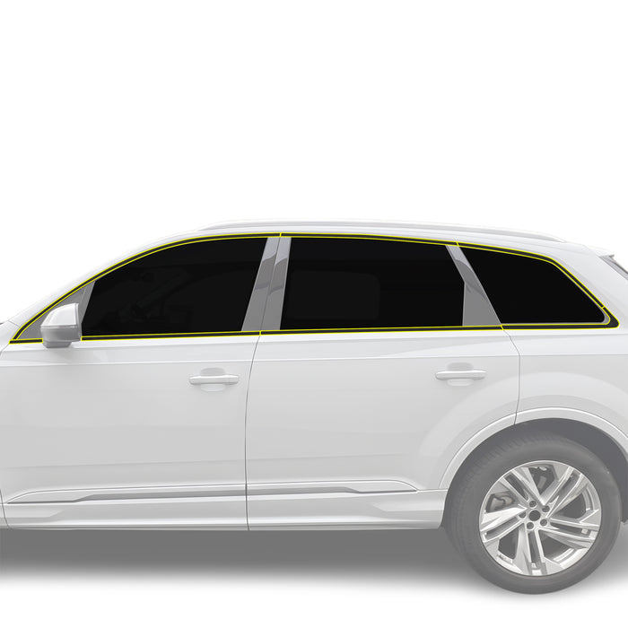 Fits Audi Q7 2020-2024 Vinyl Chrome Delete Grille Blackout Decal Stickers Overlay Film - Bogar Tech Designs